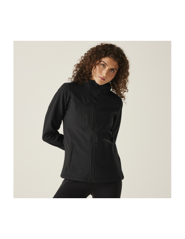R-TRA702-Womens Venturer 3-Layer Printable Hooded Softshell Jacket